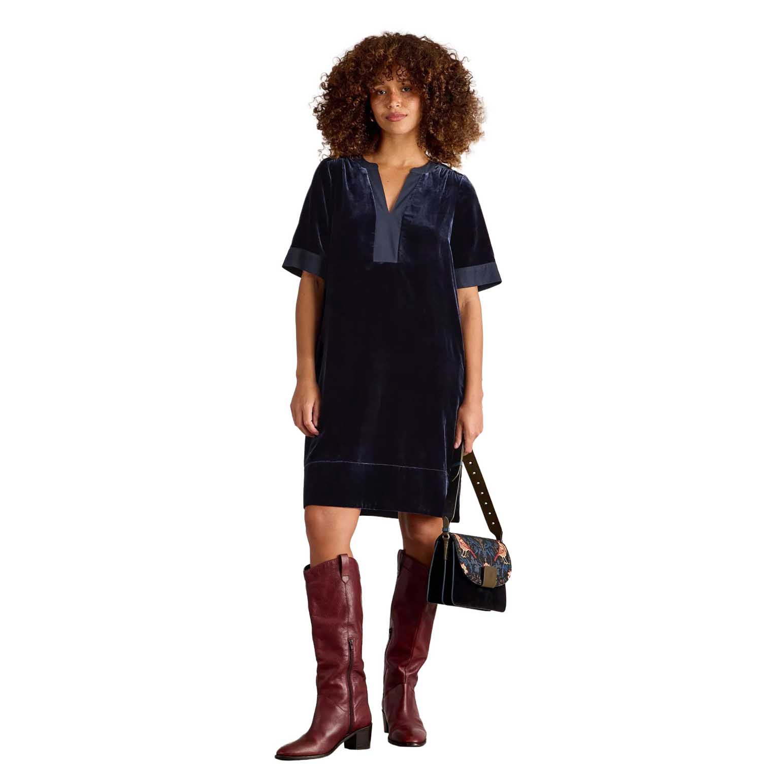 White Stuff June Velvet Dress